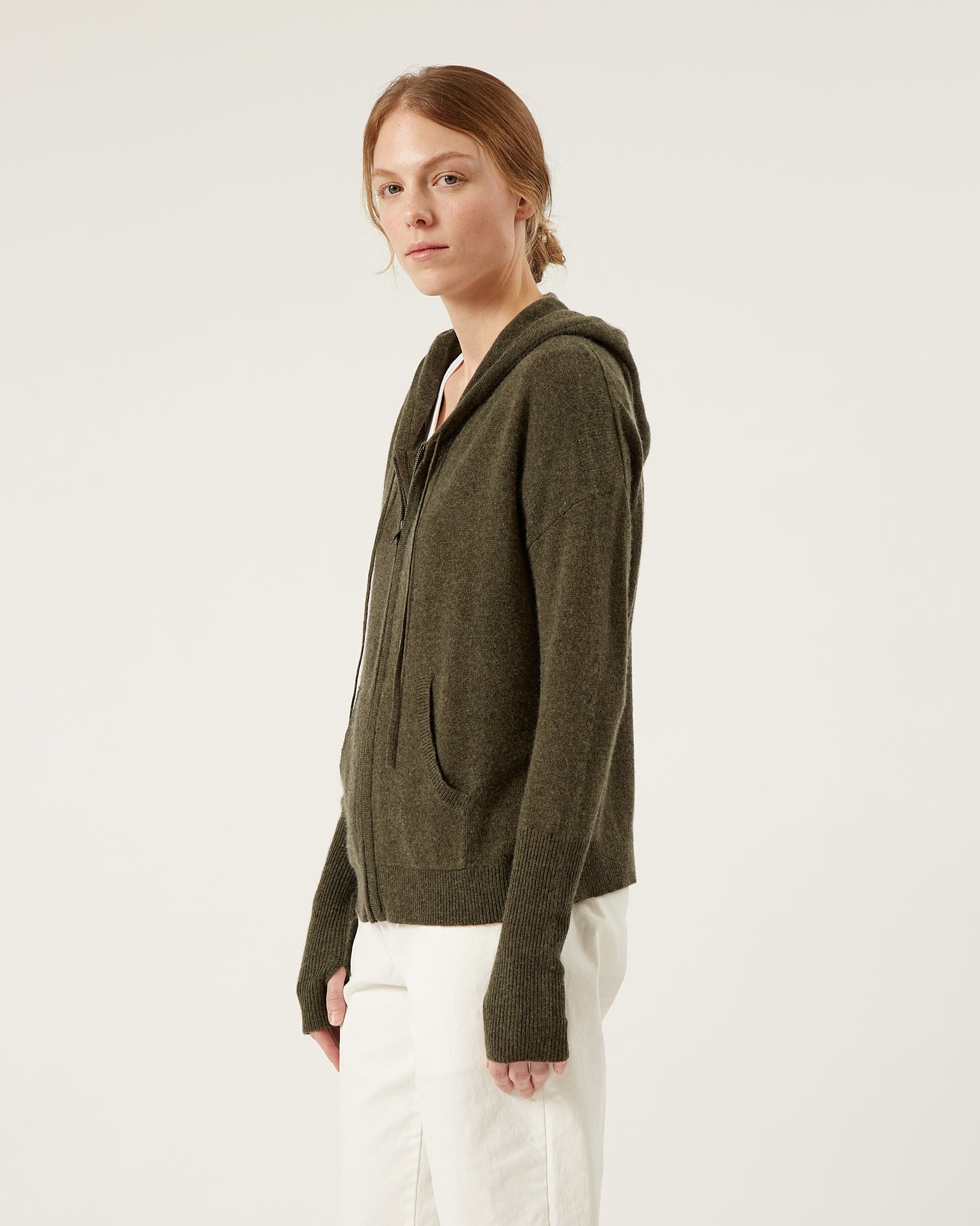 LINA wool and cashmere hoodie