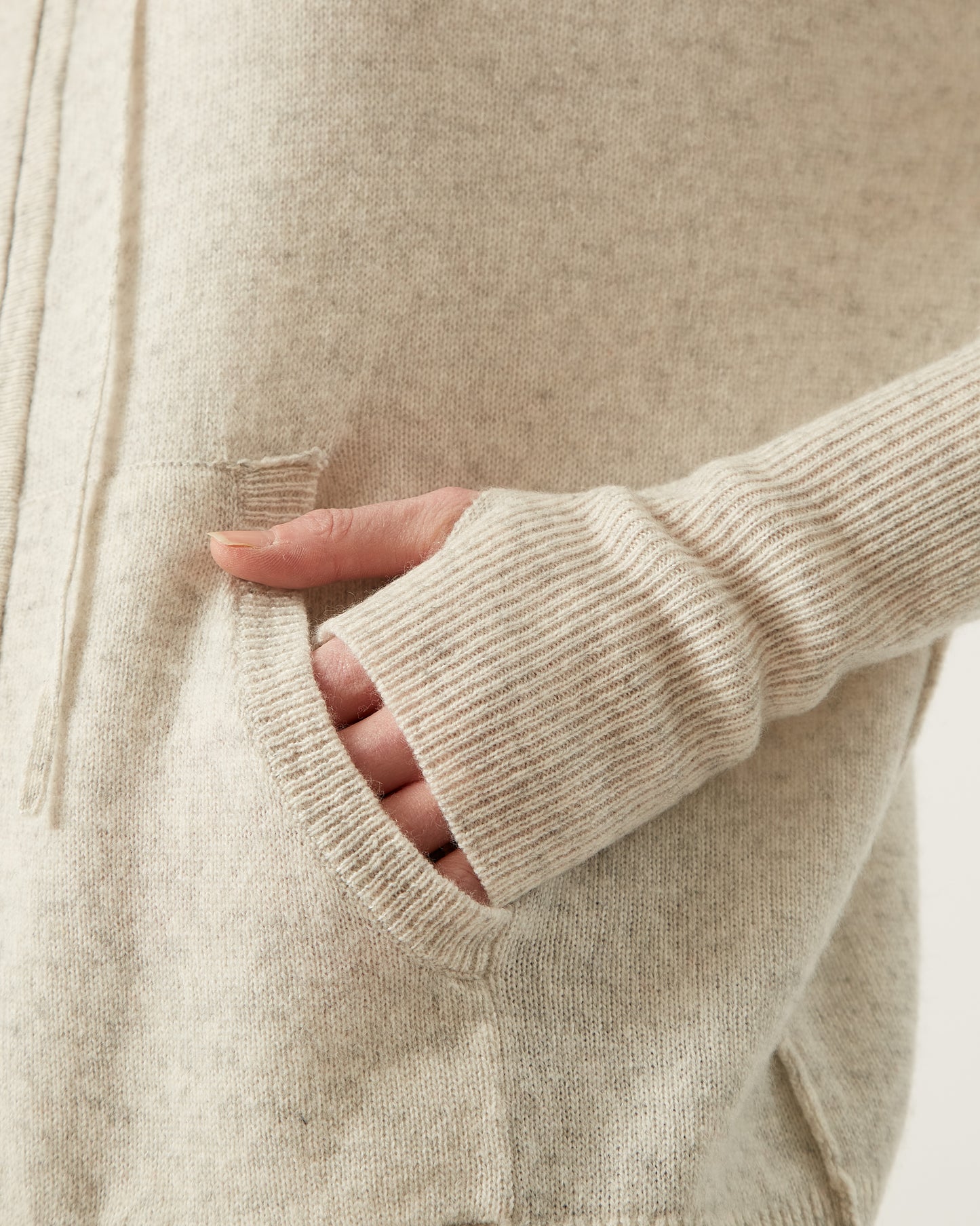 LINA wool and cashmere hoodie