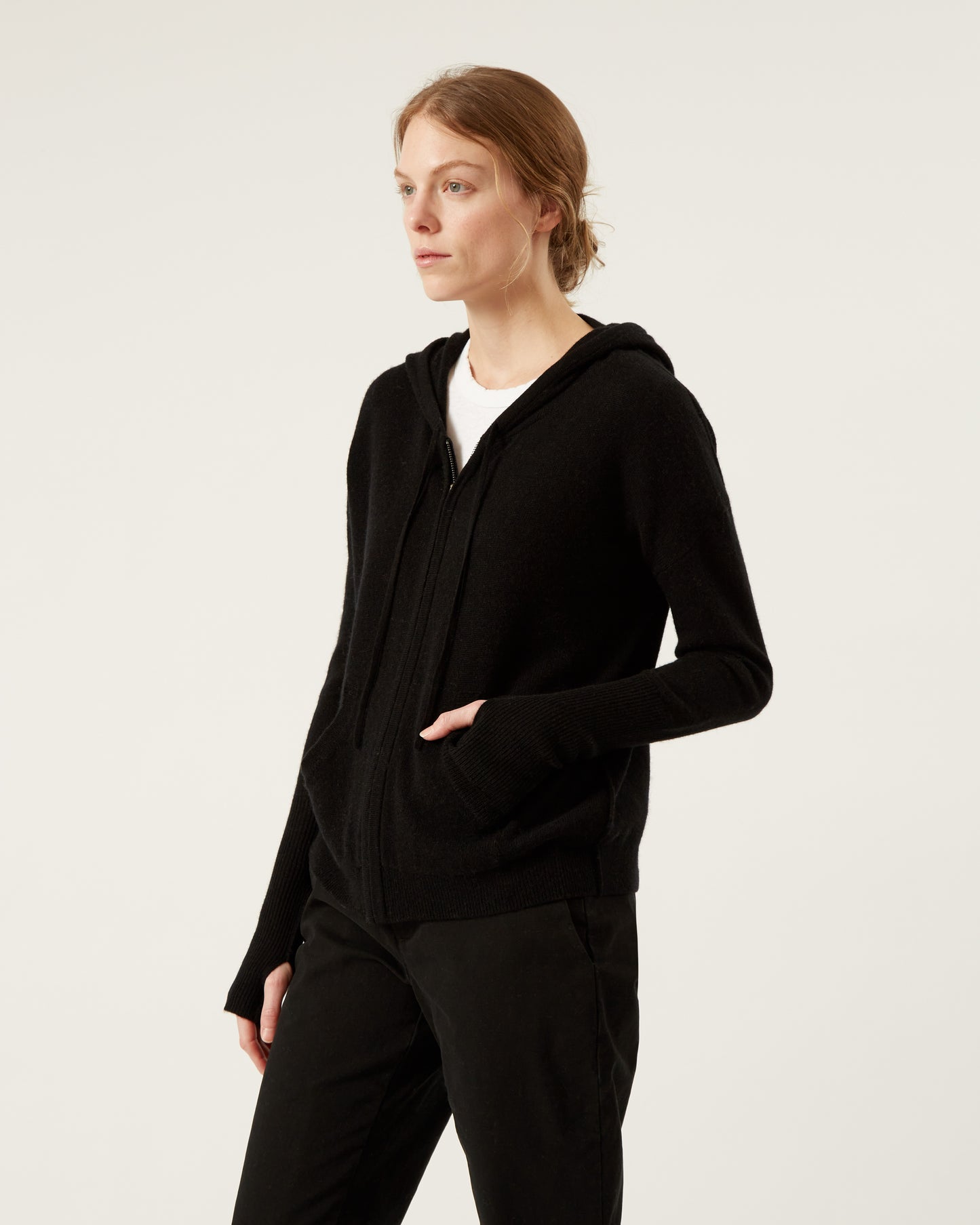 LINA wool and cashmere hoodie