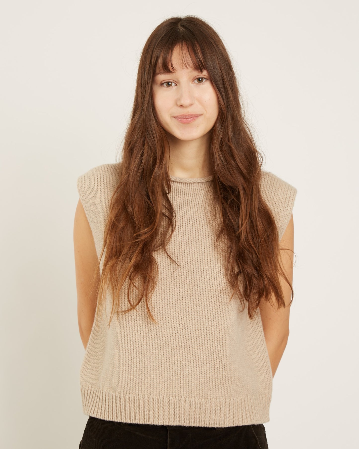 cardigan sans manches en laine FAYE