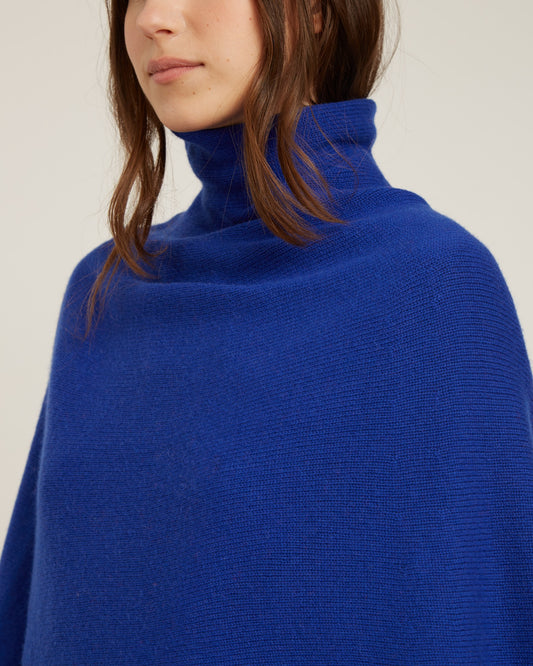CARLA wool and cashmere poncho
