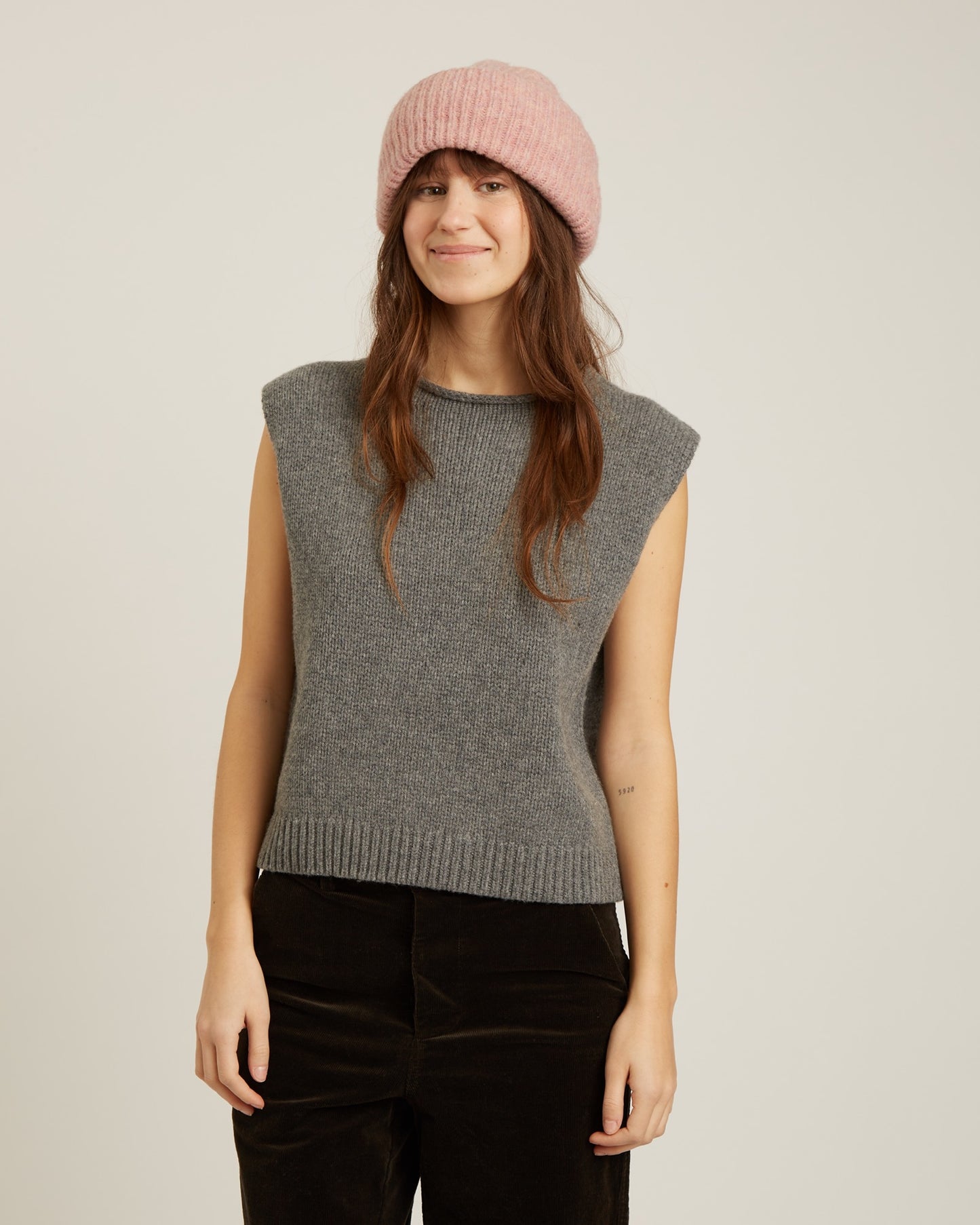 cardigan sans manches en laine FAYE