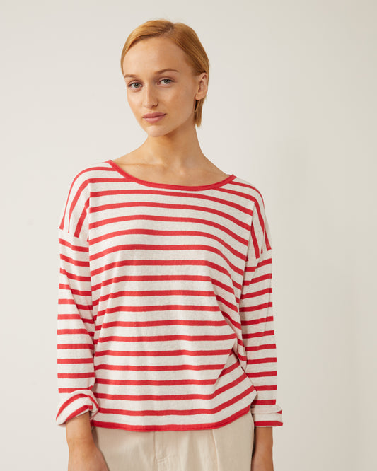 Freddie linen and cotton sweater