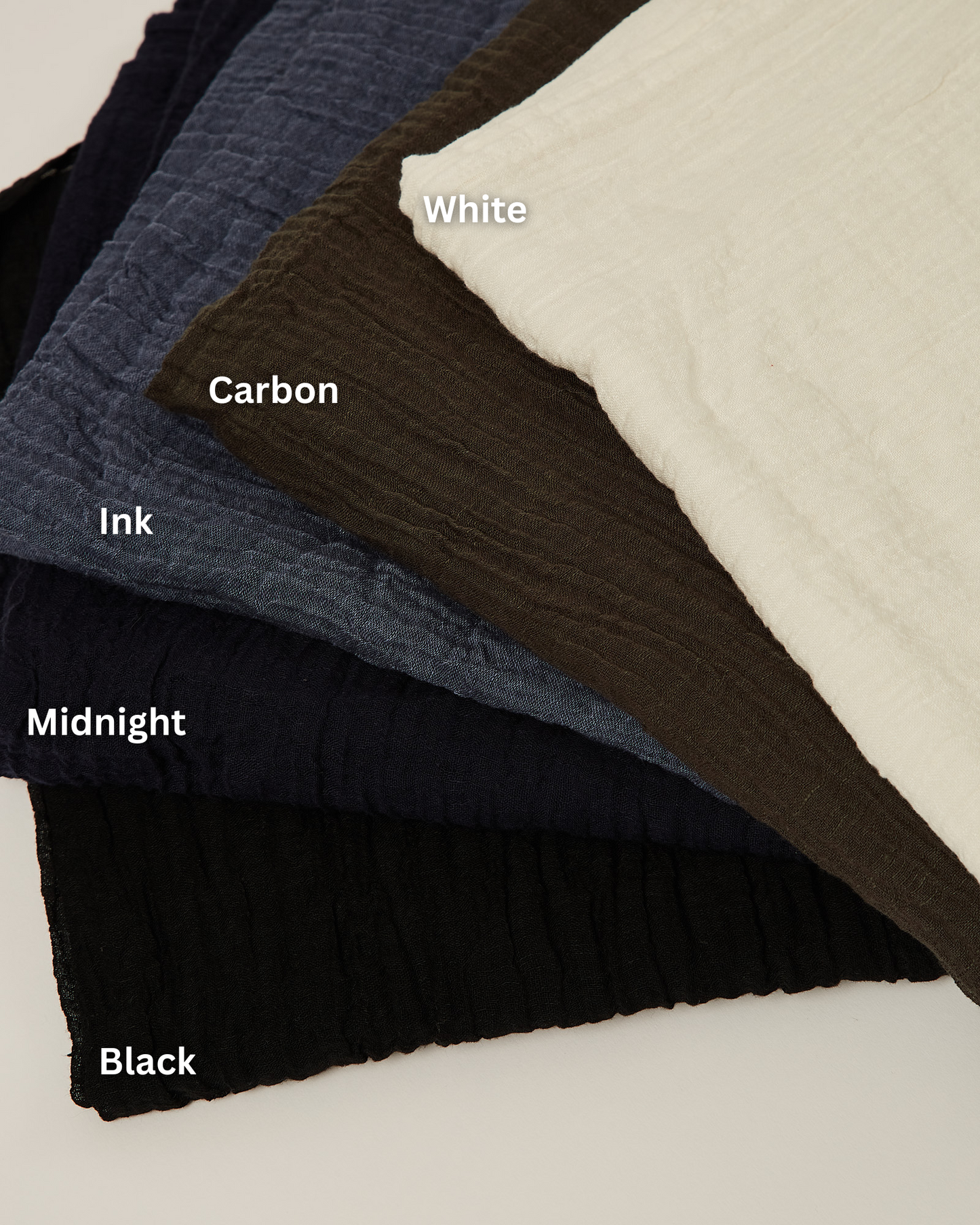 châle en gaze de lin froissé SYD