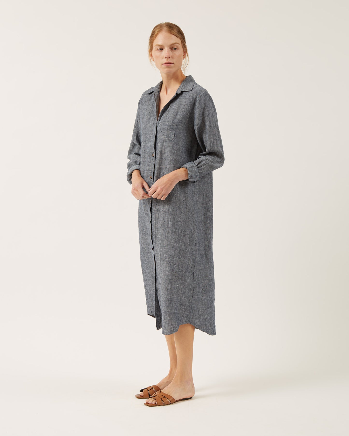 robe-chemise en lin NICOLE