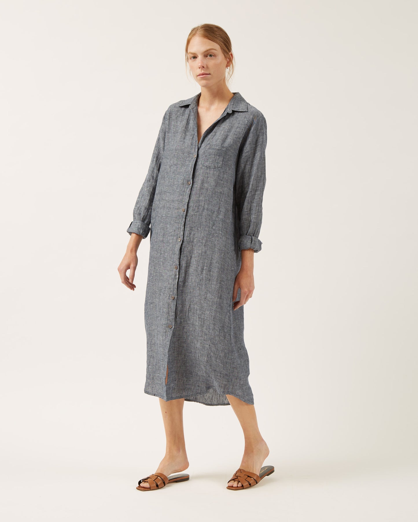 robe-chemise en lin NICOLE