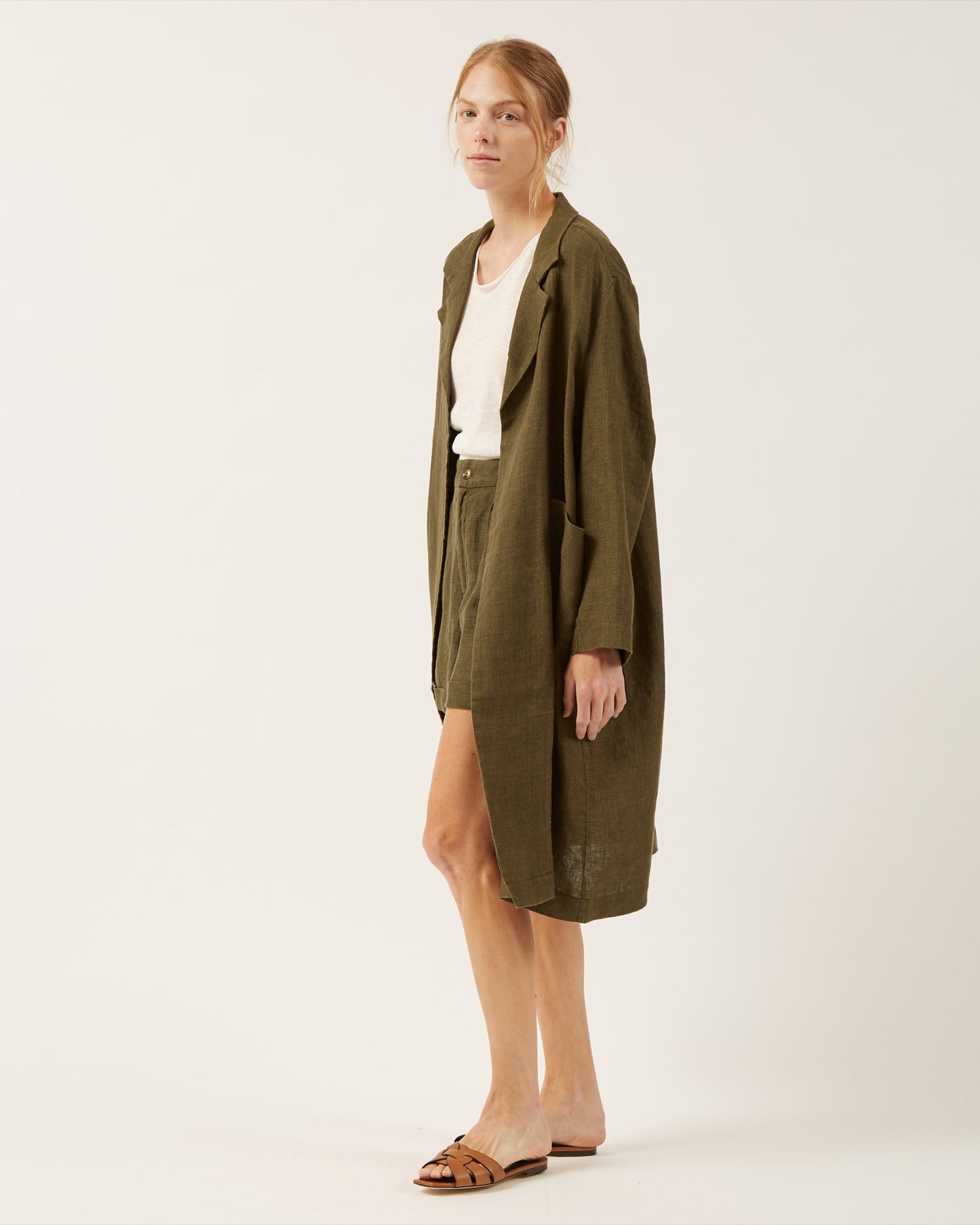 manteau en lin Janaya