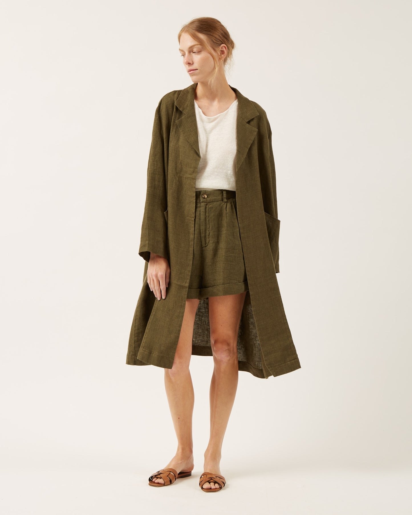 manteau en lin Janaya