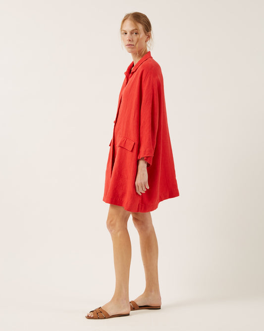 manteau en toile de lin LILIA