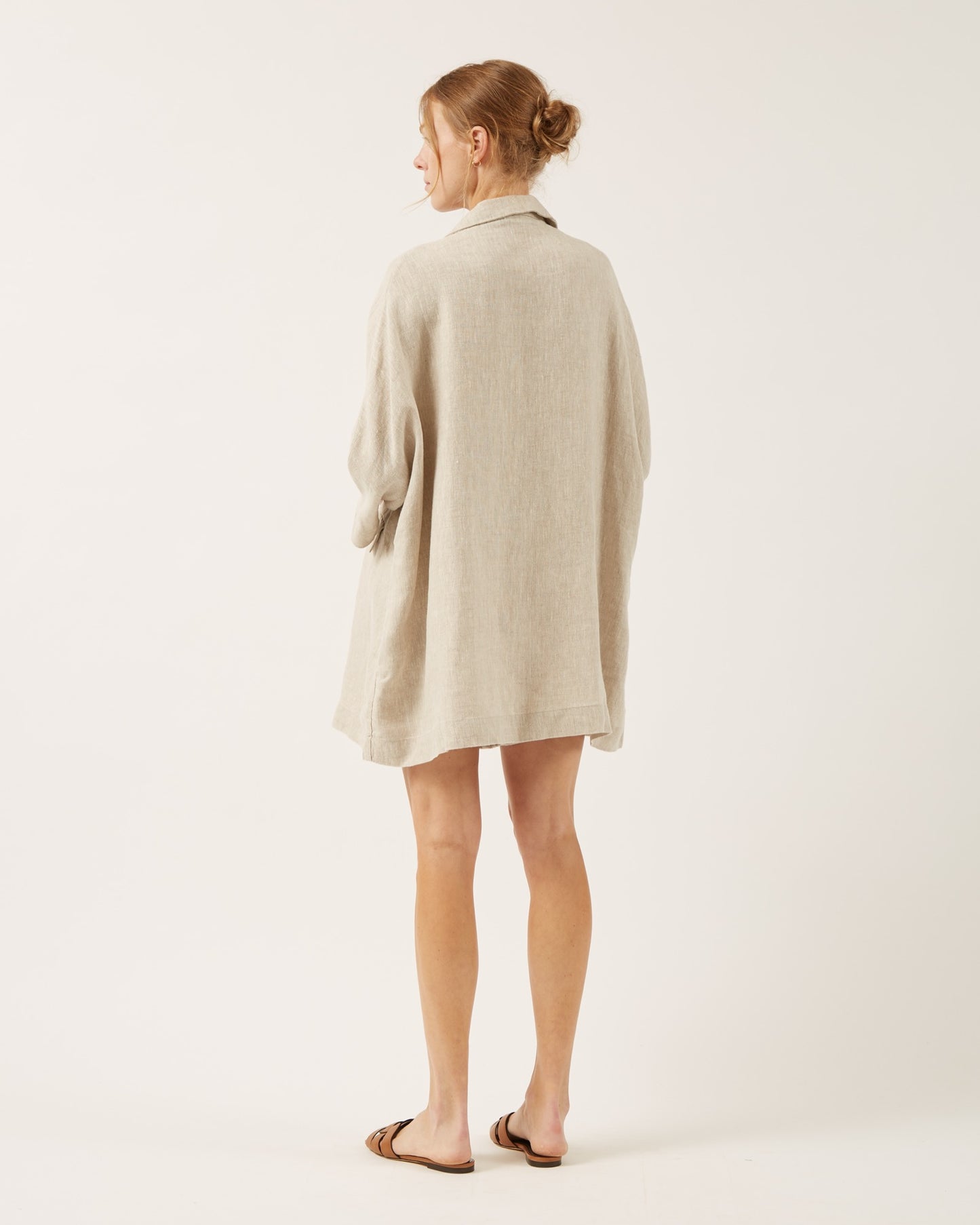 manteau en toile de lin LILIA