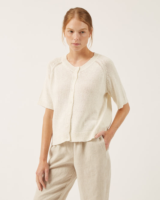 cardigan en soie et coton ANIA