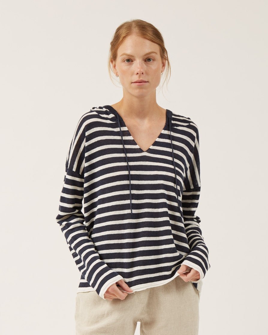 LOUISE linen hoodie