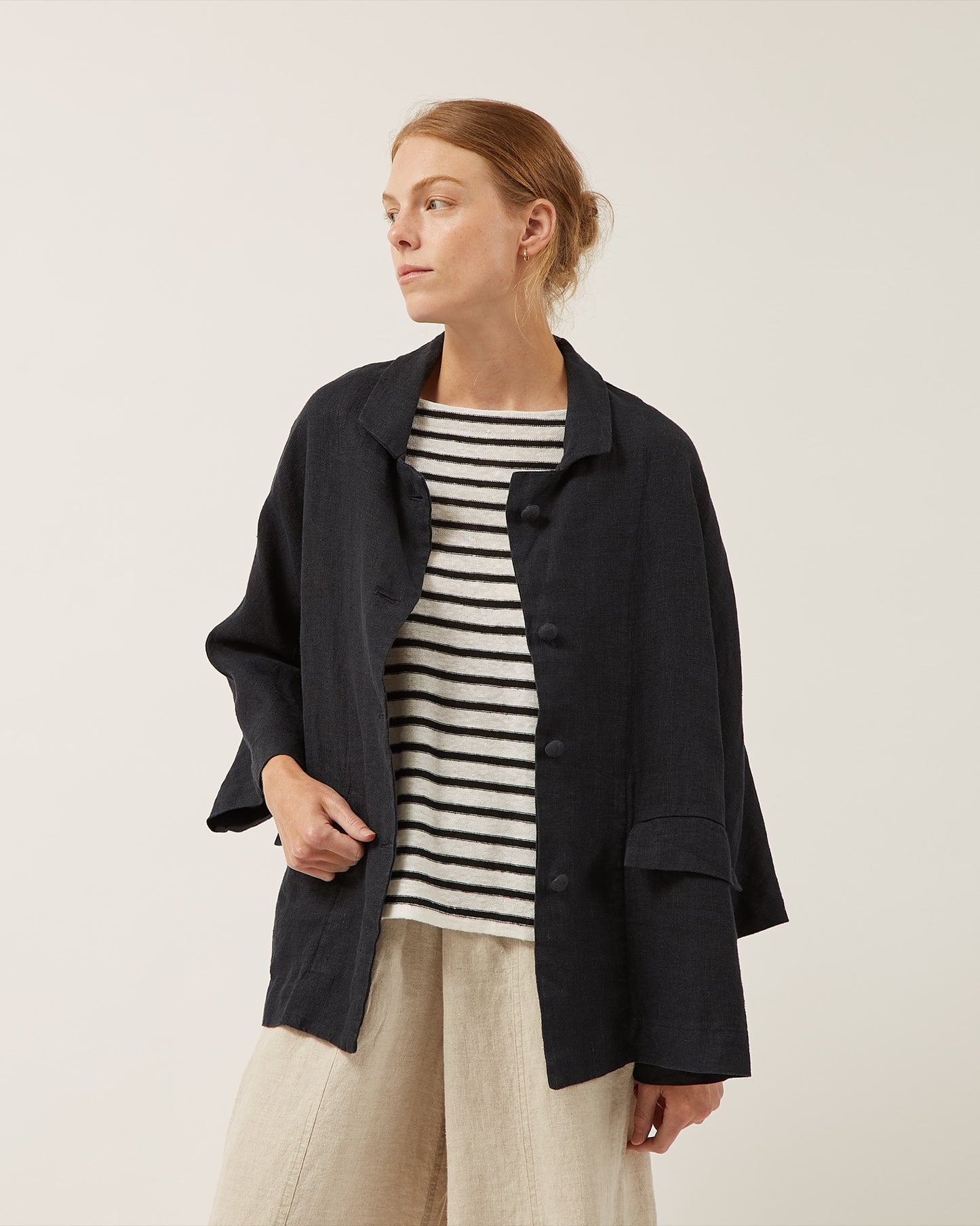 manteau en toile de lin MARILOU