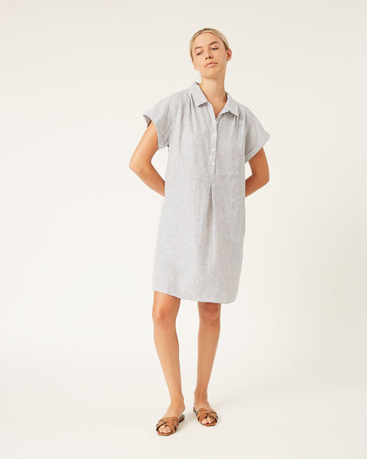 MILLIE washed linen dress