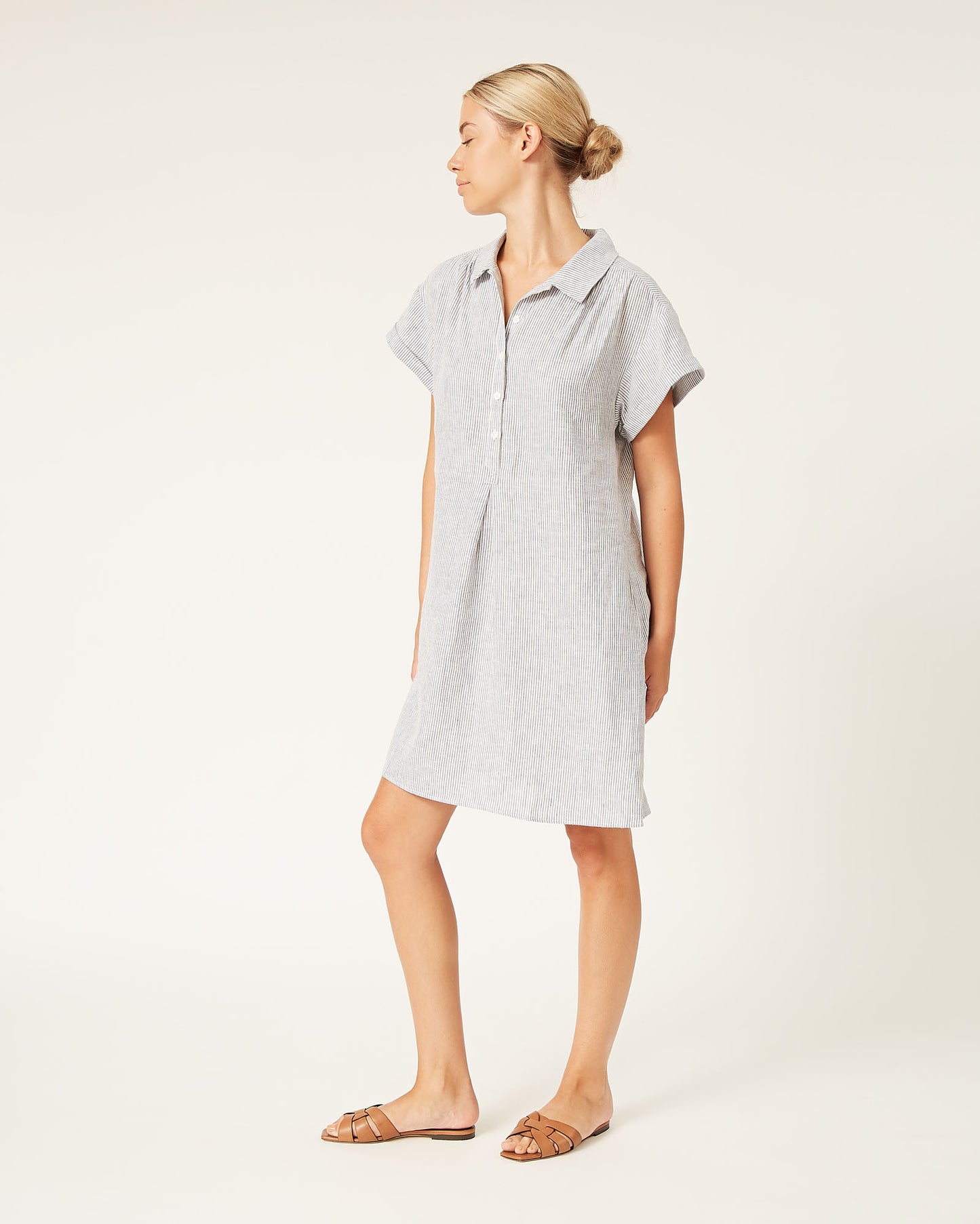 MILLIE washed linen dress
