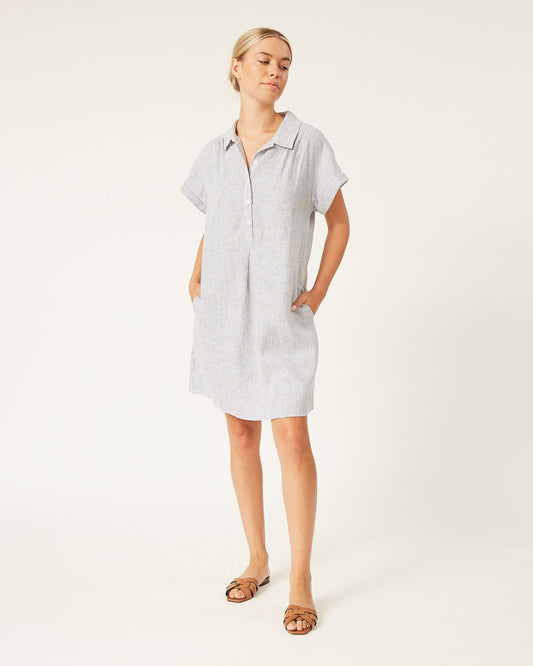 MILLIE washed linen dress