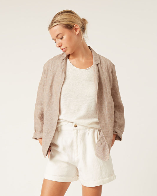 short en toile de lin JORDAN