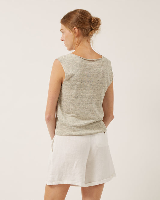 chandail sans manches en lin JENNY