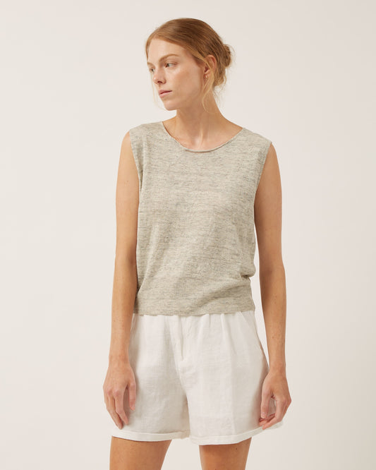 chandail sans manches en lin JENNY