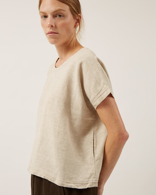 top en toile de lin JOANNA