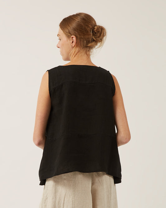 top en lin lavé ROXY