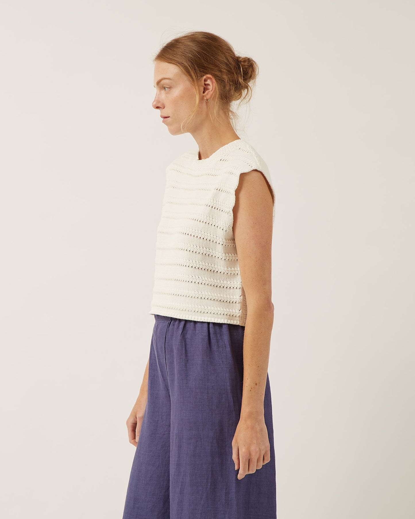 pantalon en chambray de lin LEA