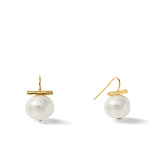 Classic Medium Pebble Pearls earrings - CC+Co