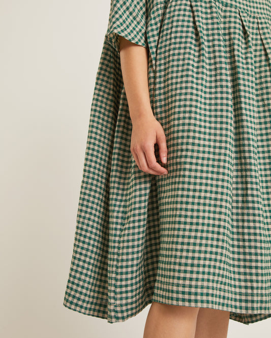 robe en lin ROSANNE à carreaux vichy