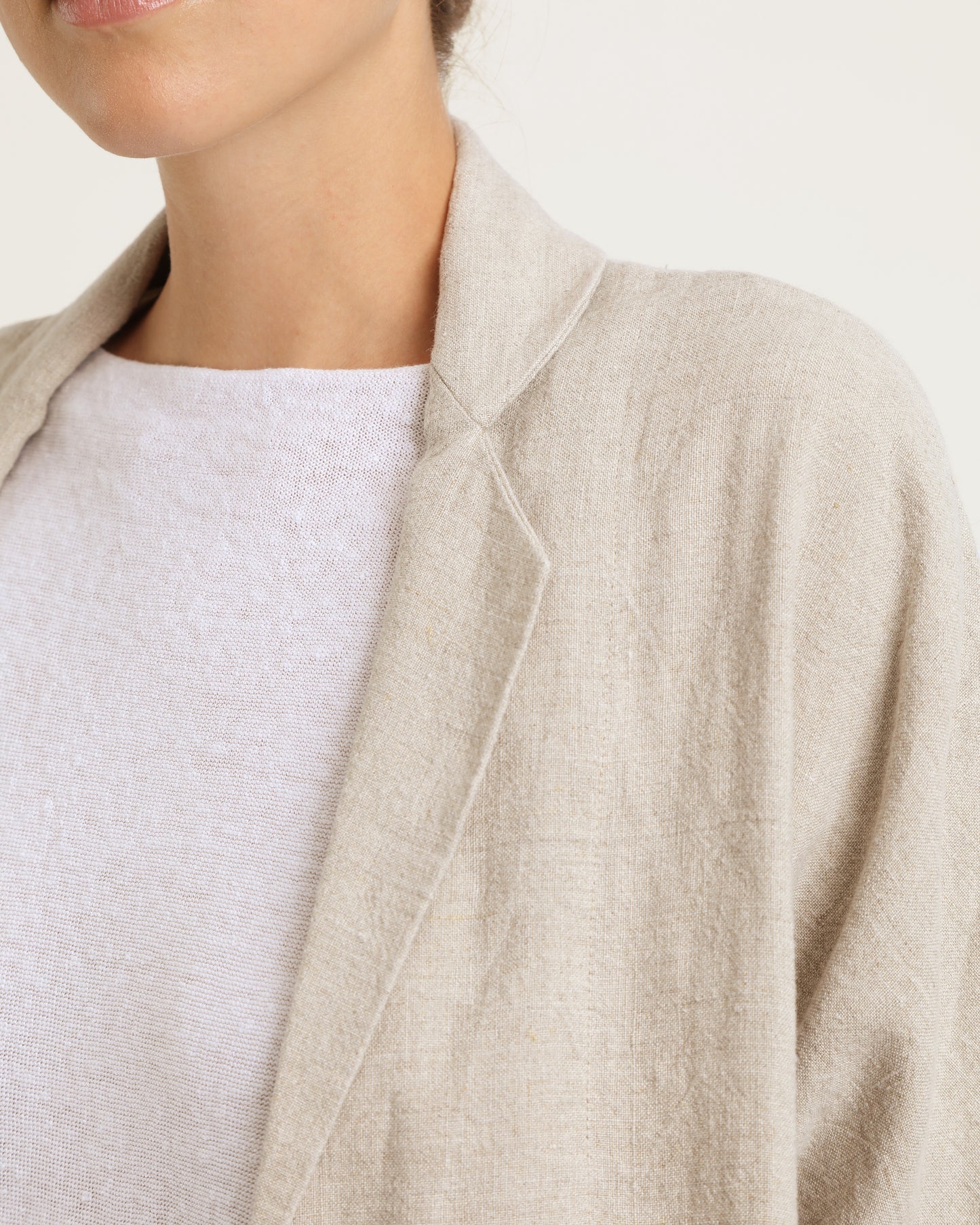 veste ESMEE en épaisse crêpe de lin