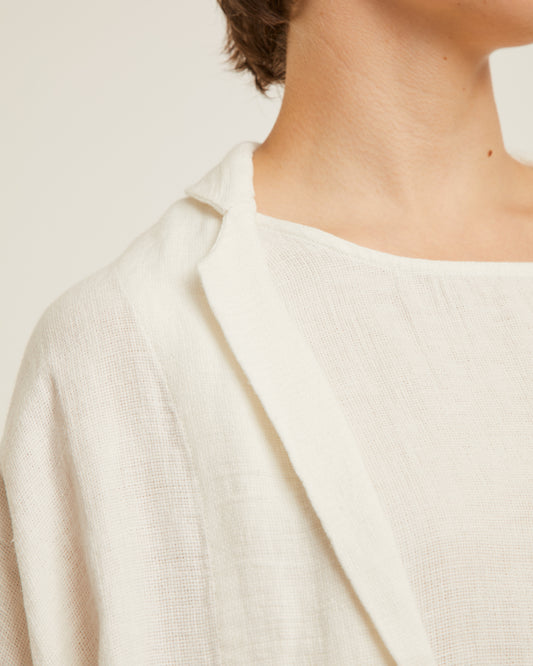 veste AMELIA en lin ajouré