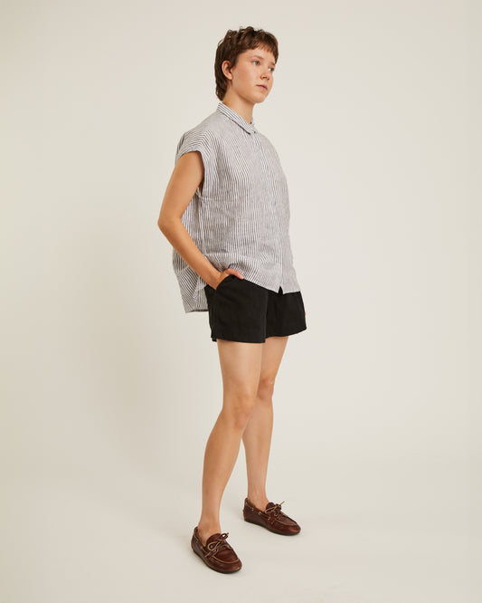 DOLORES linen short-sleeved shirt