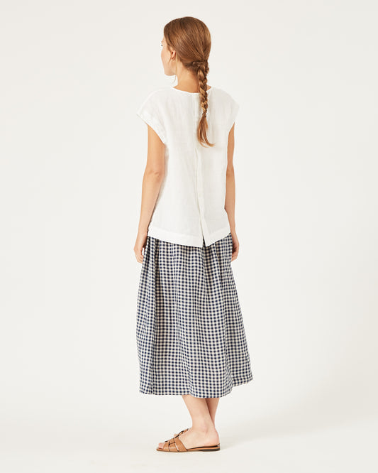 jupe vichy en lin BRIANA