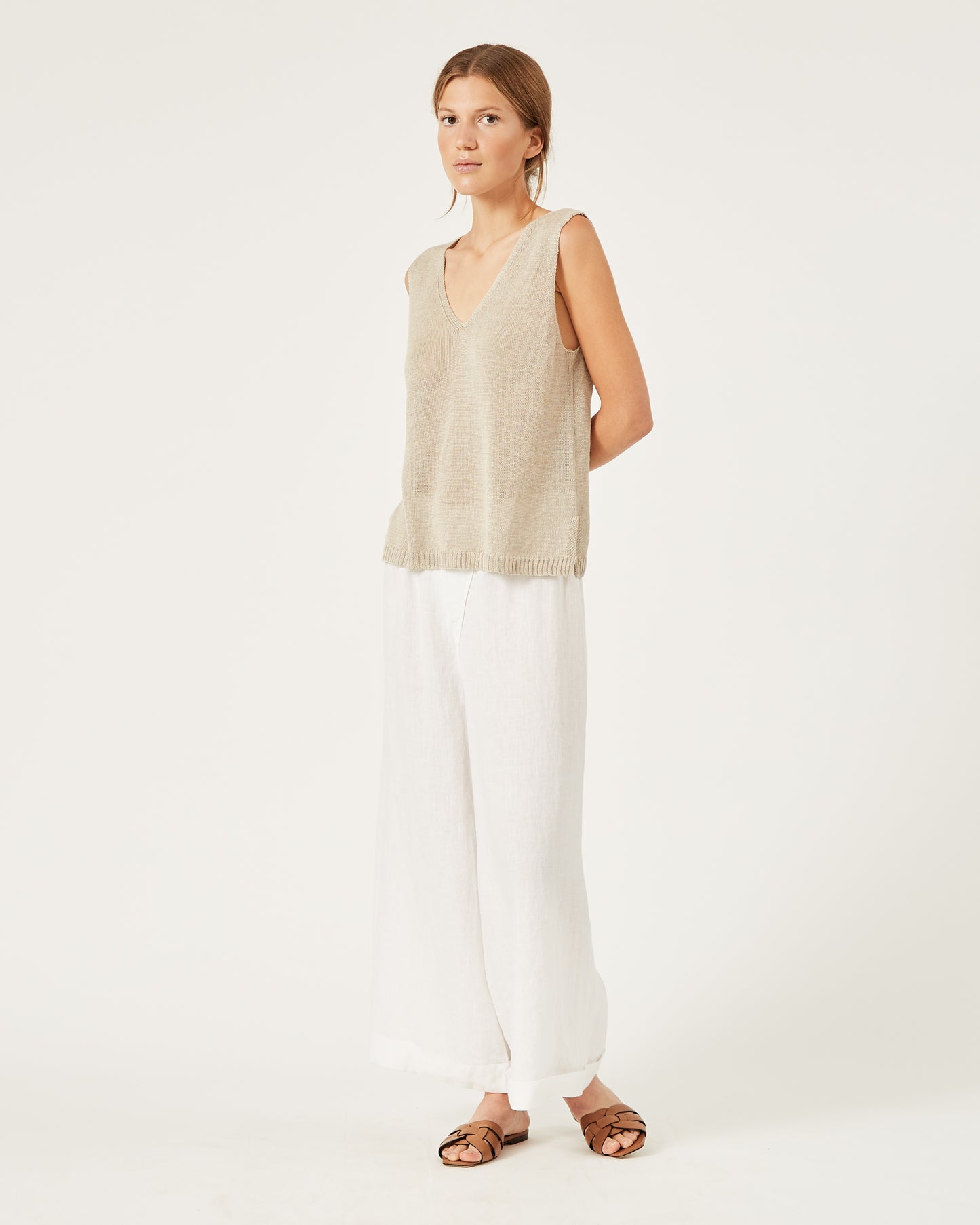 linen sweater JUNE