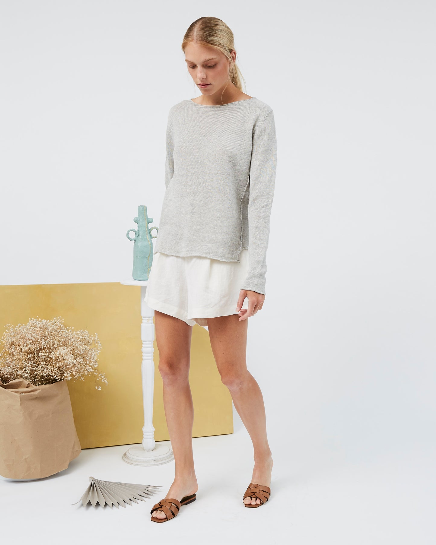 chandail en lin et coton JACKIE