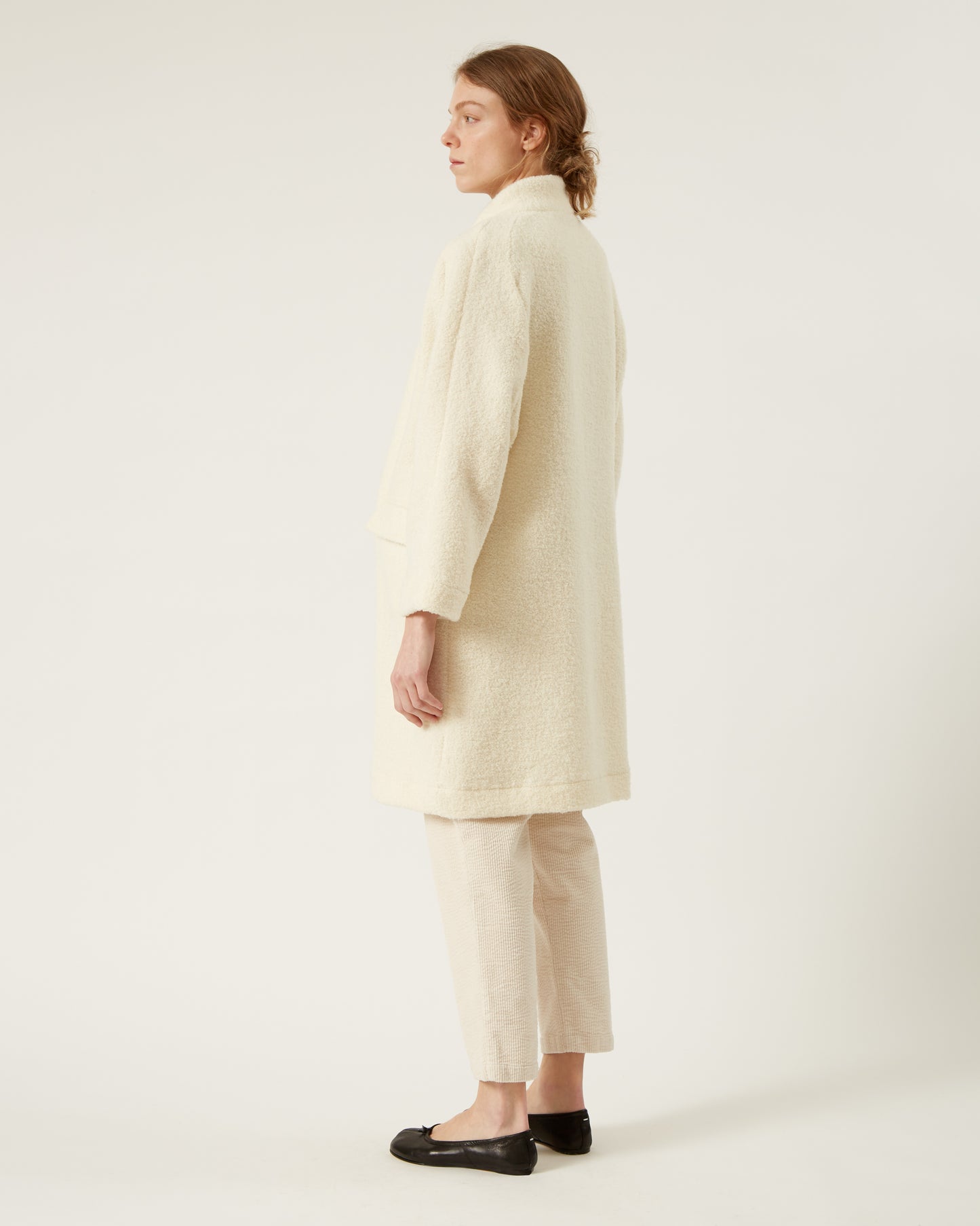 MAGGIE curly wool coat