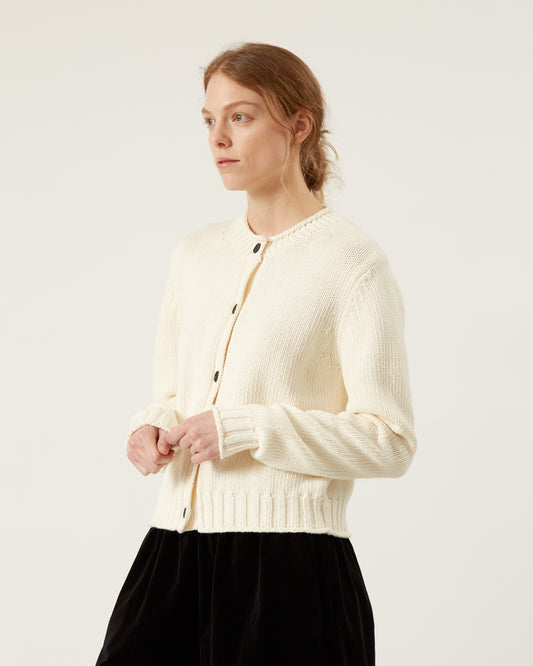 BRIGITTE cotton and cashmere cardigan