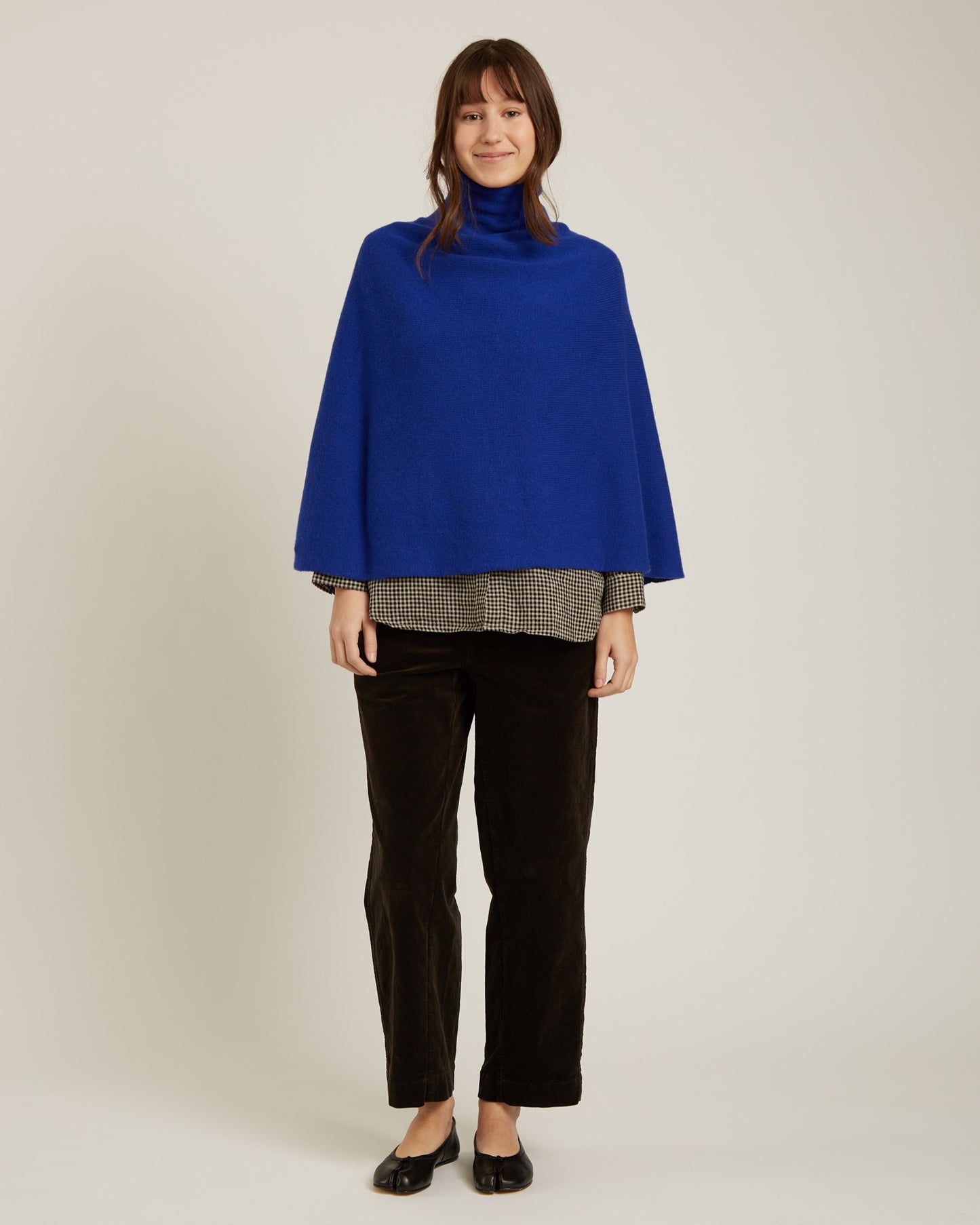 CARLA wool and cashmere poncho