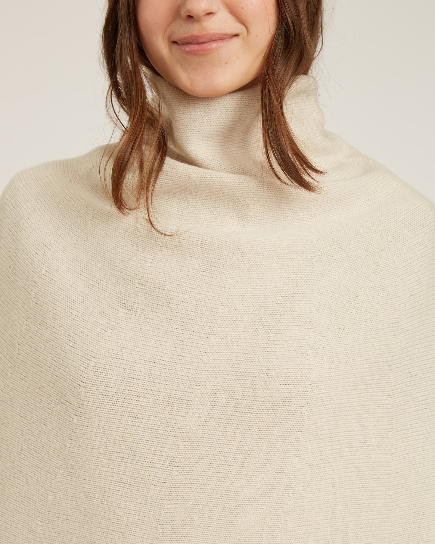 CARLA wool and cashmere poncho