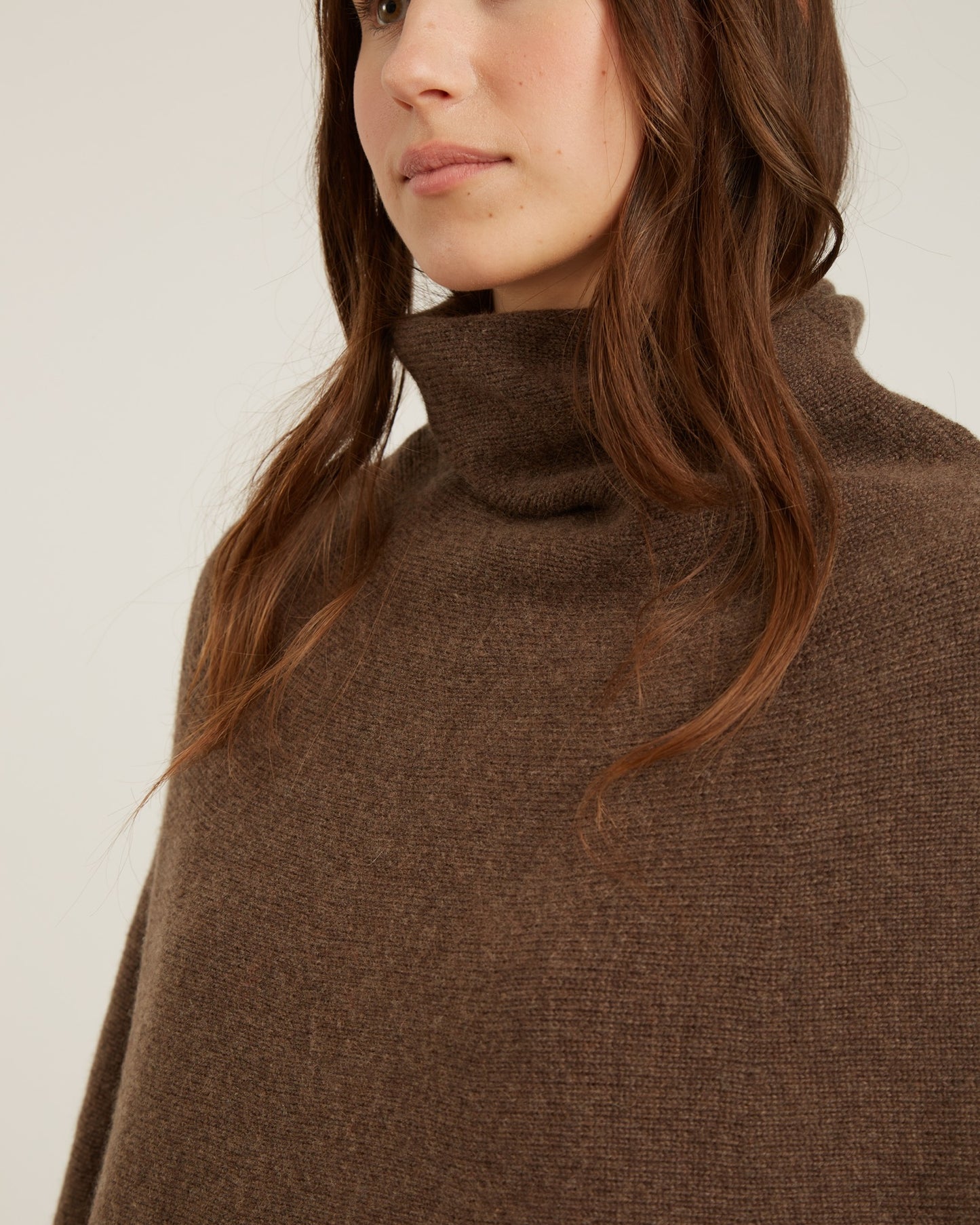 CARLA wool and cashmere poncho
