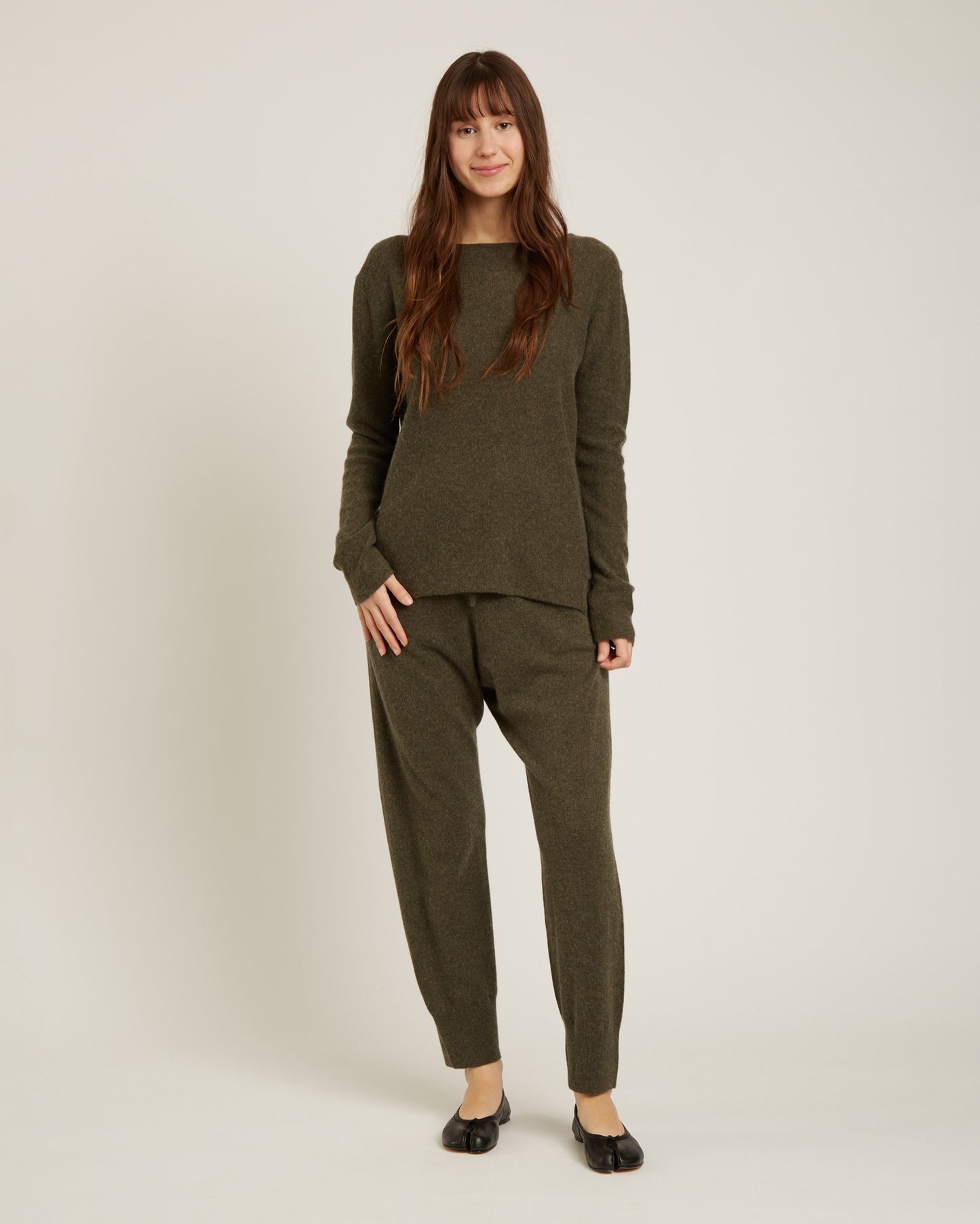 TORRI wool and cashmere jogger pants