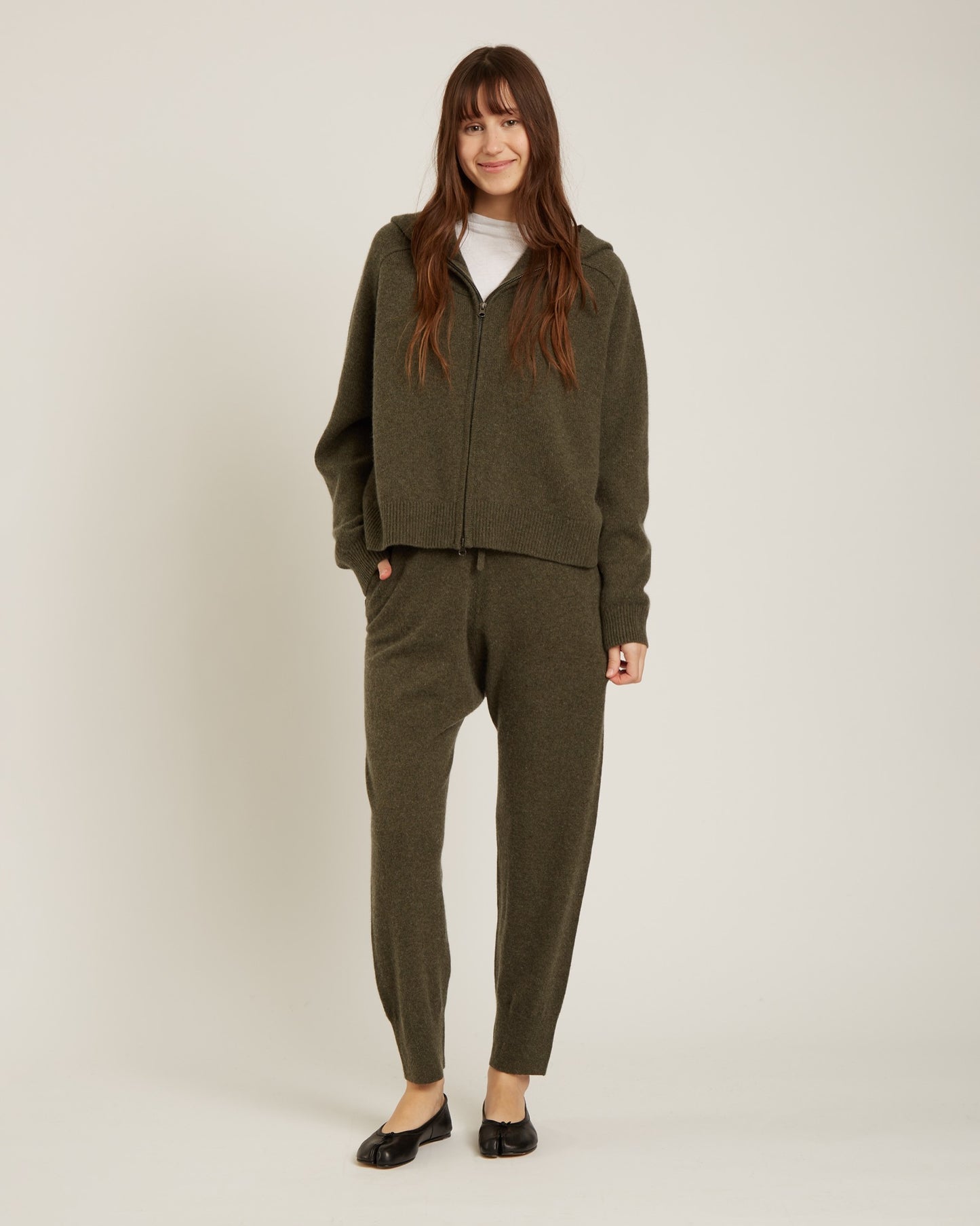 TORRI wool and cashmere jogger pants