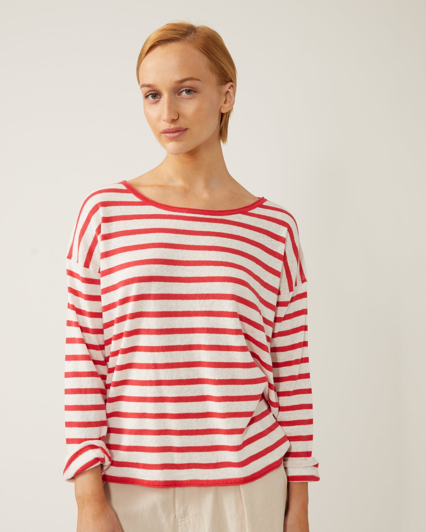 Freddie linen and cotton sweater