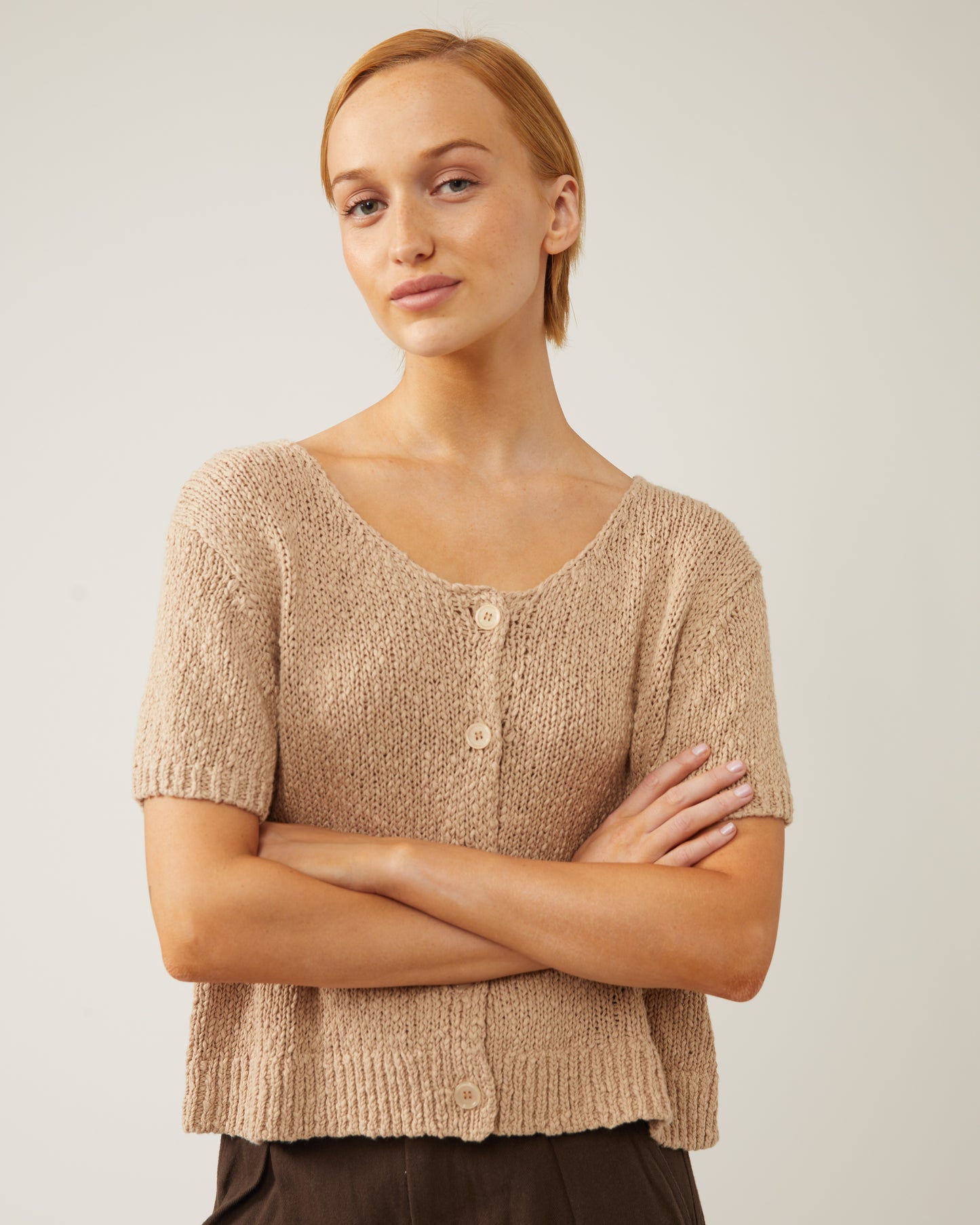 cardigan court à manches courtes NALA