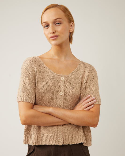 cardigan court à manches courtes NALA