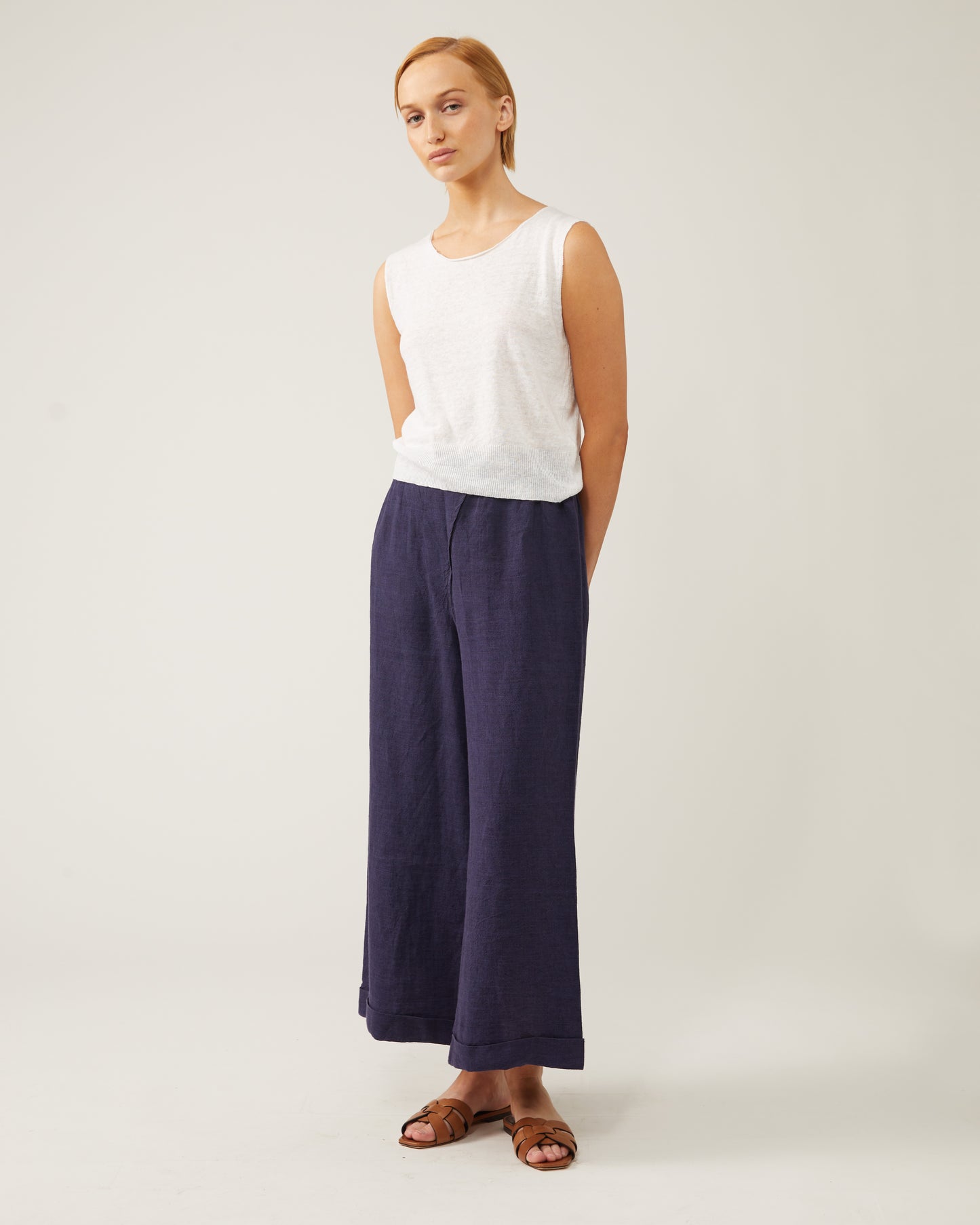 JENNY sleeveless linen sweater 