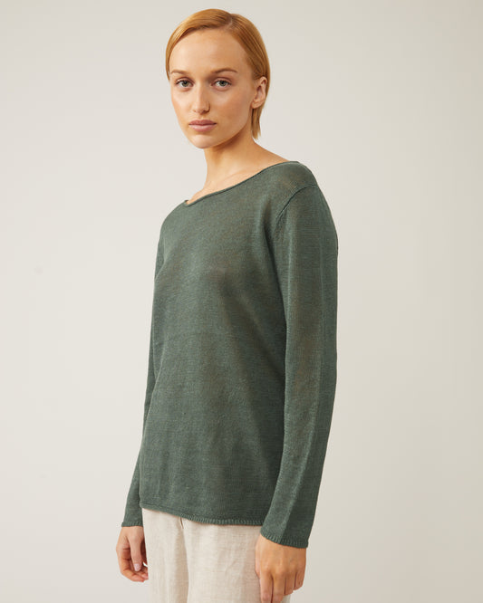 chandail en lin à col bateau BRONTE