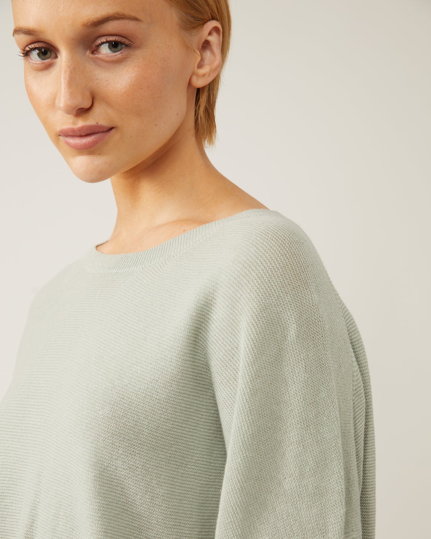 chandail en lin et coton à manches 3/4 TIMEA