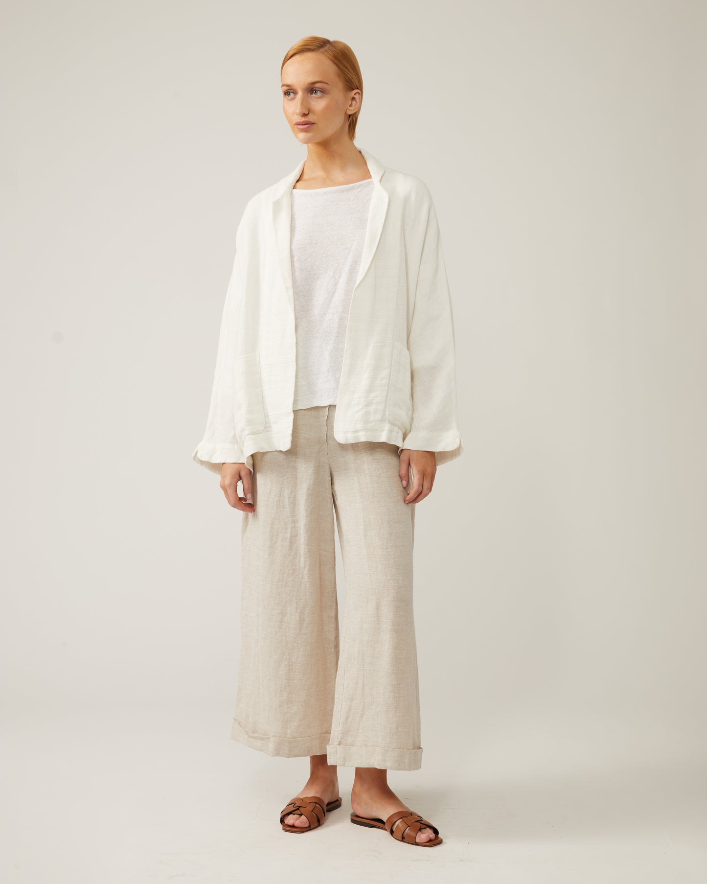 veste AMELIA en lin ajouré