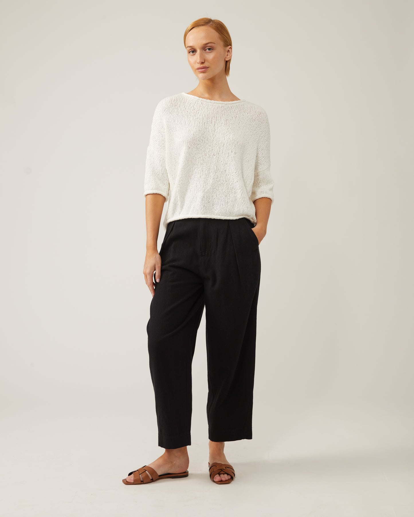 chandail en lin à manches courtes SKIPPER