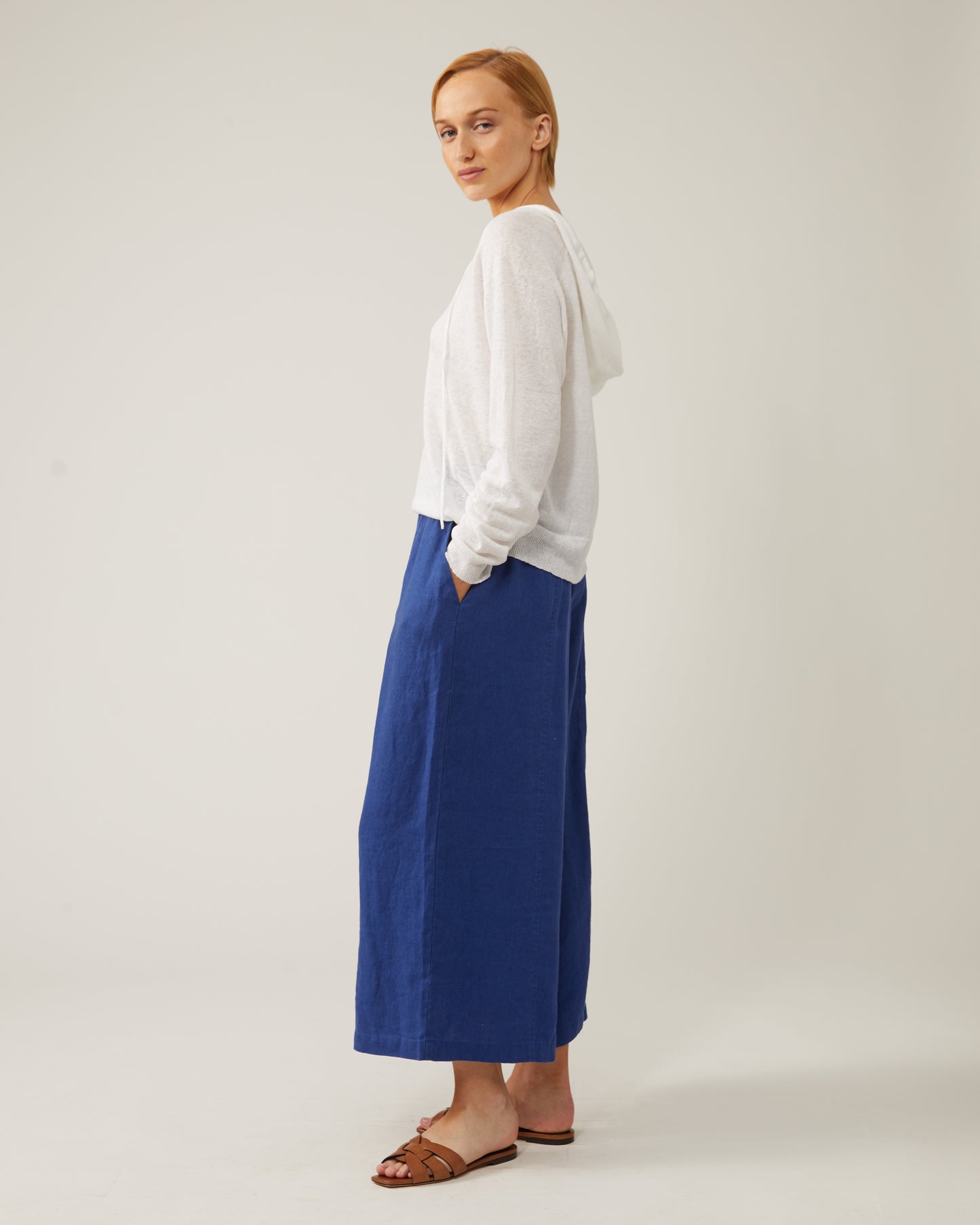DOMI pants in washed linen